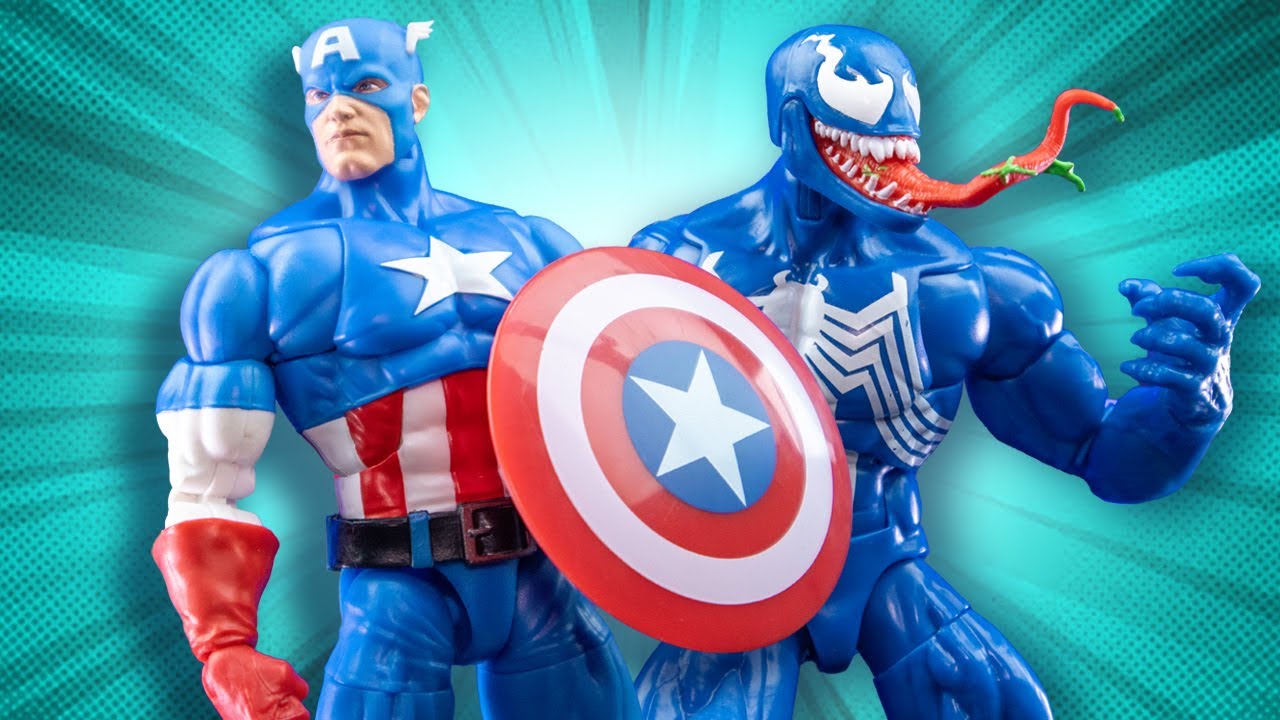 Capitán América vs Venom Marvel Legends Gamerverse: cumplen, pero...