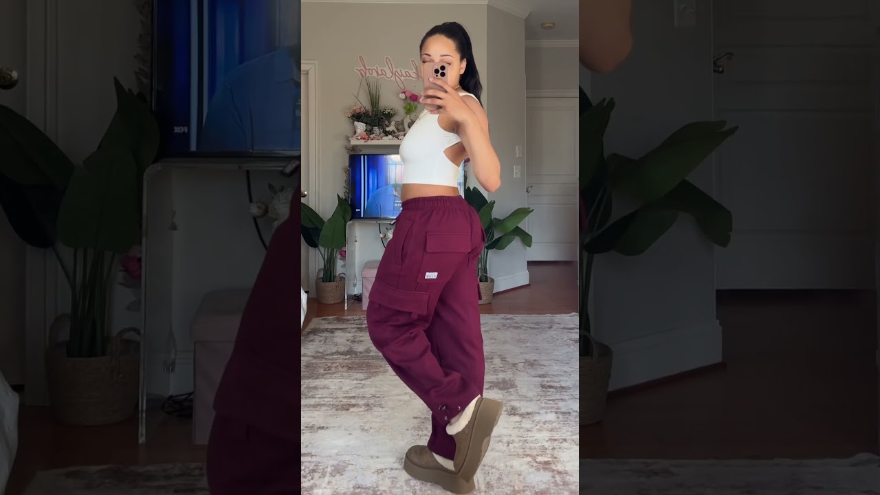 these cargo sweatpants are SO COMFY🤩