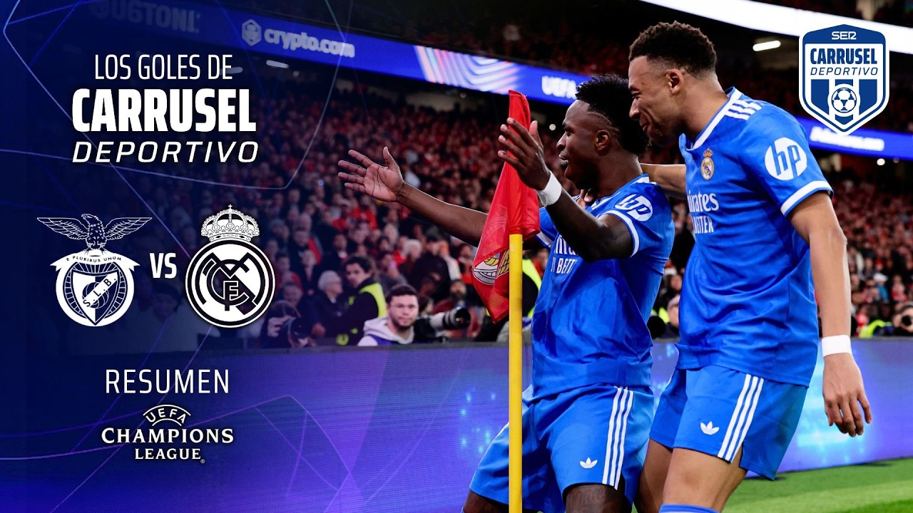 Vinicius resolvió un partido manchado por presunto racismo - El gol del Benfica 0-1 Real Madrid