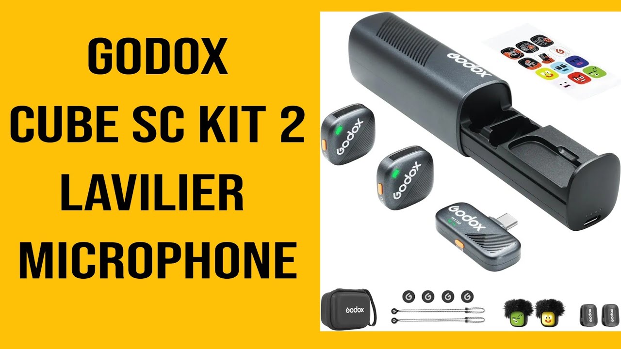 Godox cube sc kit 2 wireless lavalier microphone electronics and gadgets