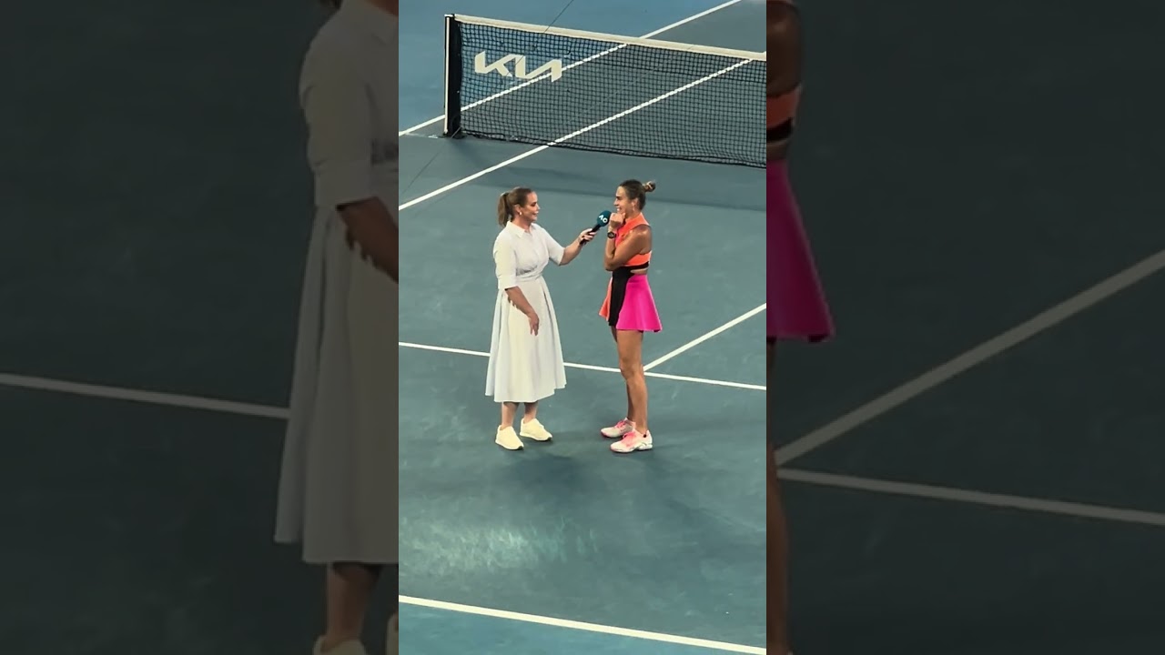Aryna Sabalenka postmatch interview!