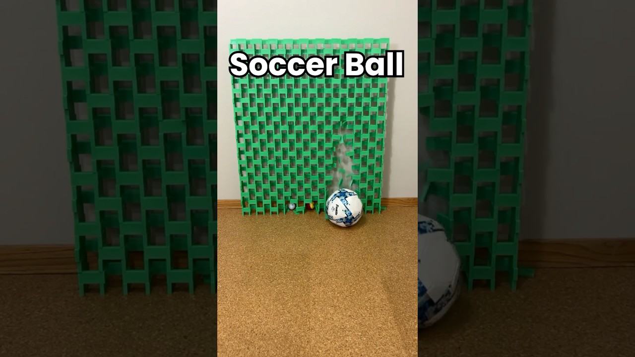Small to Big Ball vs Domino Wall