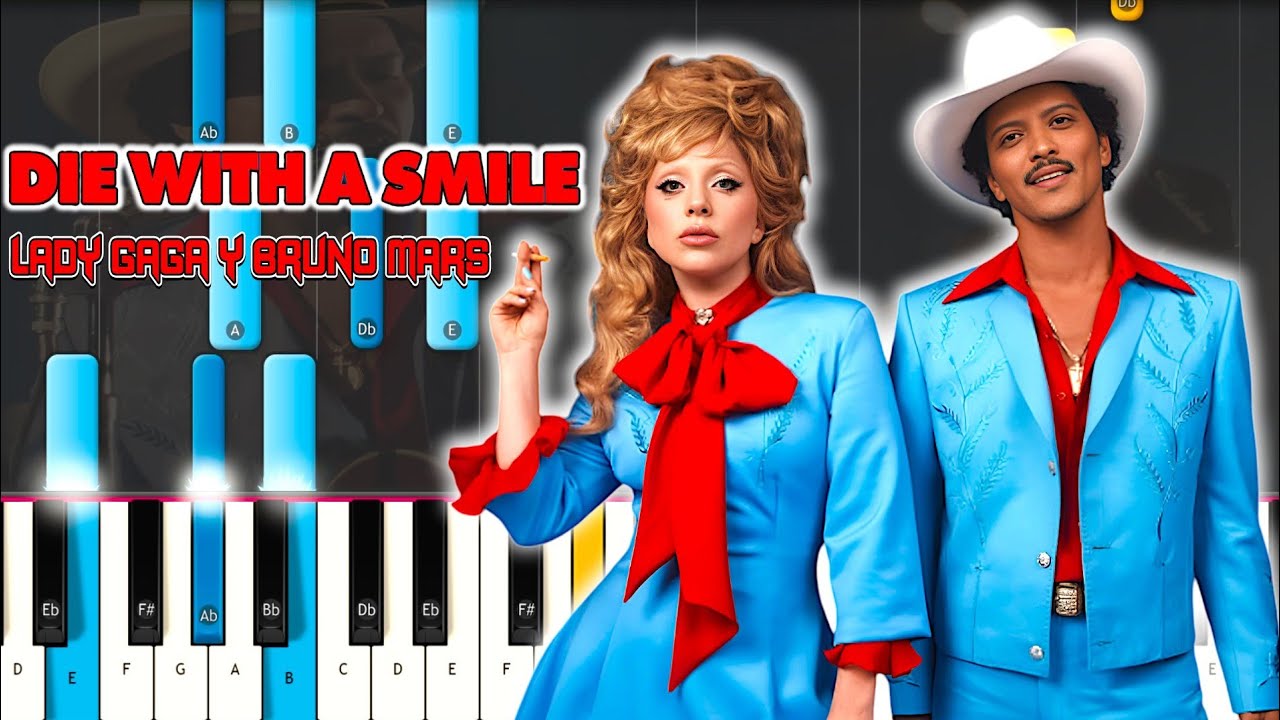 Lady Gaga, Bruno Mars - Die With A Smile PIANO TUTORIAL 🎹