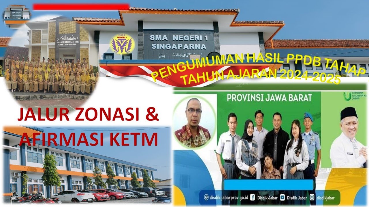 Pengumuman PPDB Tahap 1 Tahun Ajaran 2024-2025 SMAN 1 Singaparna