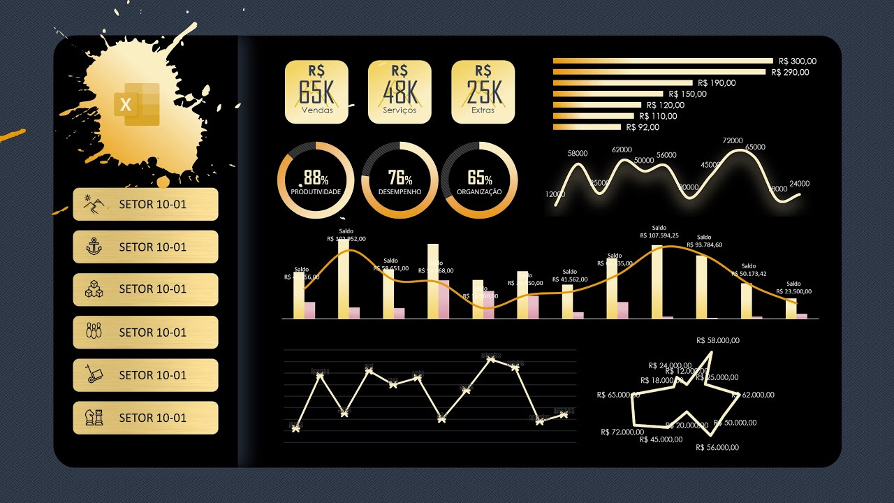 Menu Lateral UI Design no Excel [Modulo de Classe]