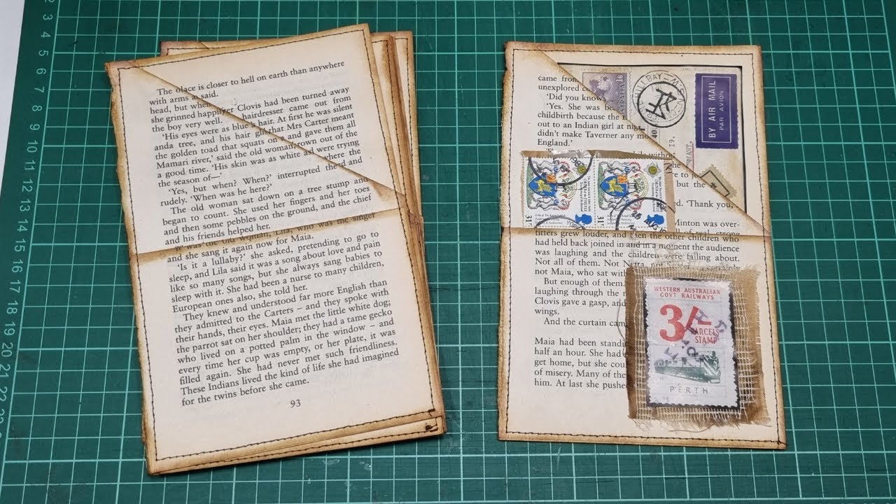 Easy Book Page Pockets for junk journals | Bonny And Clive