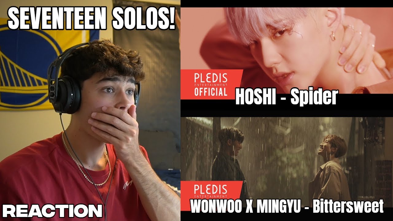 SEVENTEEN SOLOS! HOSHI ‘Spider’ MV & WONWOO X MINGYU 'Bittersweet (feat. LeeHi)' MV REACTION!