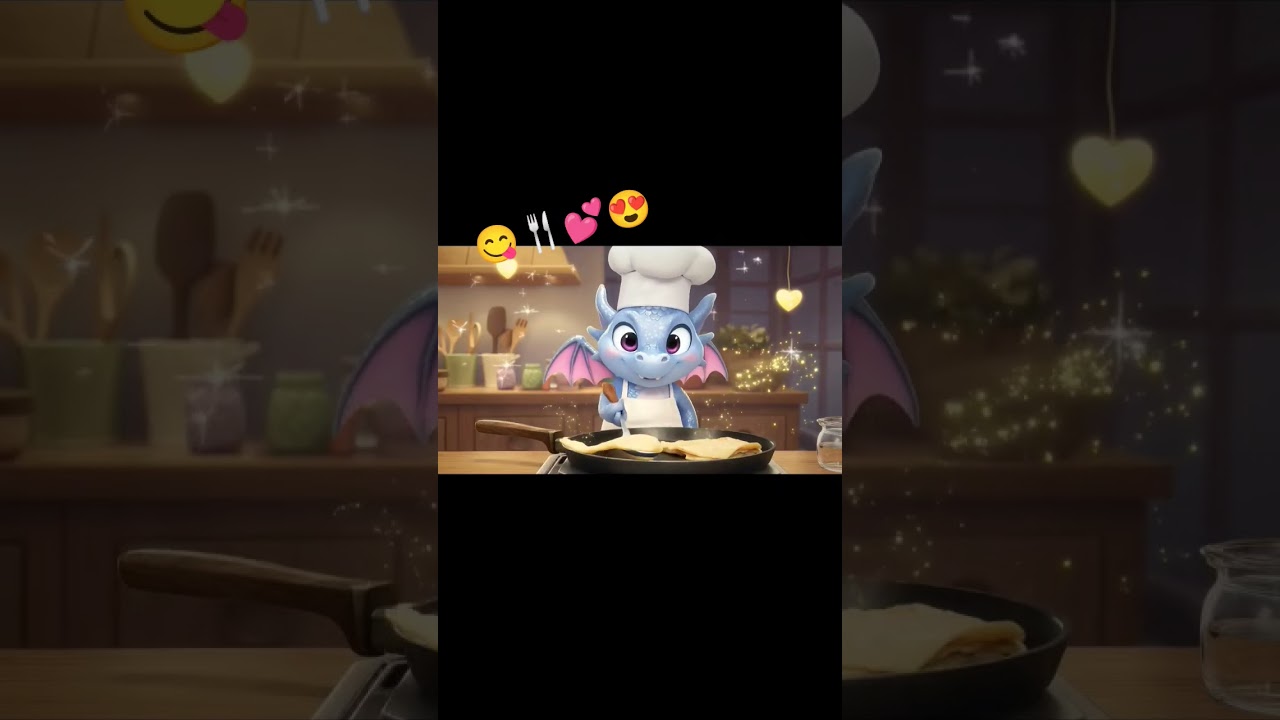 silverDragon looks happy tasting the crepes while they are being made. 😋🍴💕 