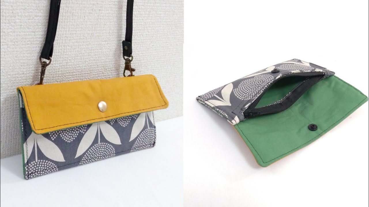 驚くほど簡単！お財布バッグの面白い作り方！Wallet Bag Super Easy Tutorial!