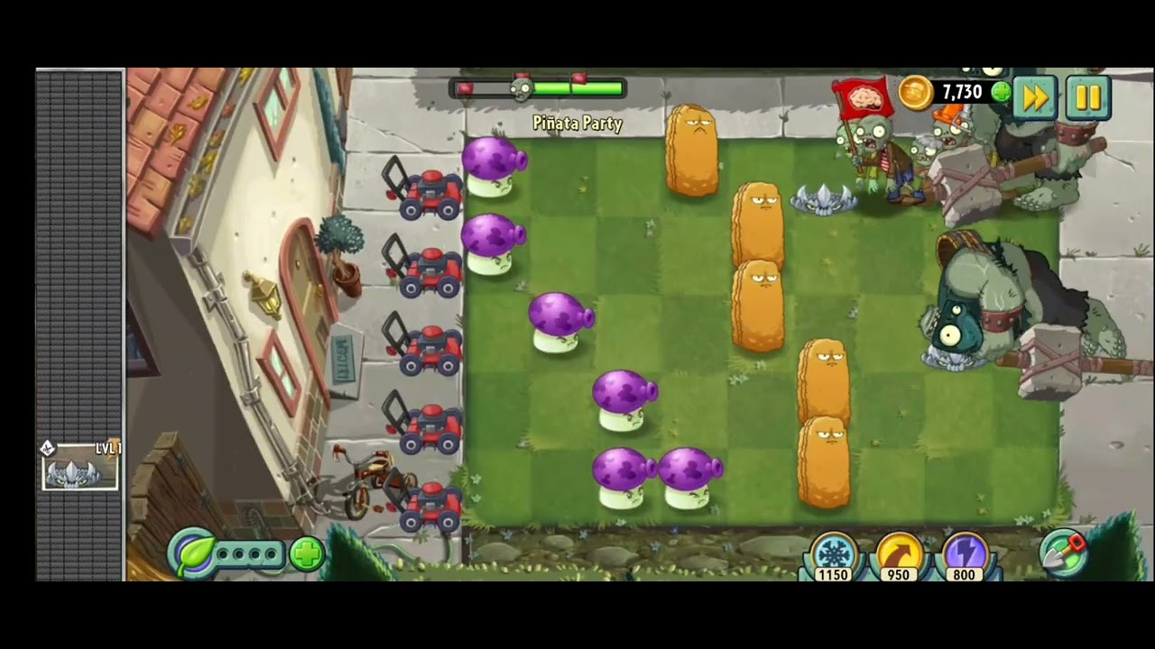 PINNATA PARTY 8 - Plants vs Zombies 2 Gameplay