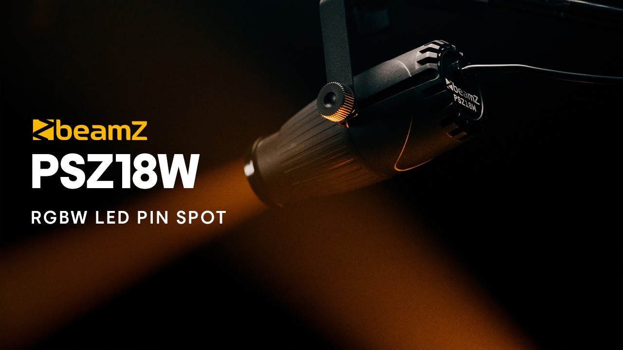BeamZ PSZ18W LED Pin Spot 18W RGBW with Zoom