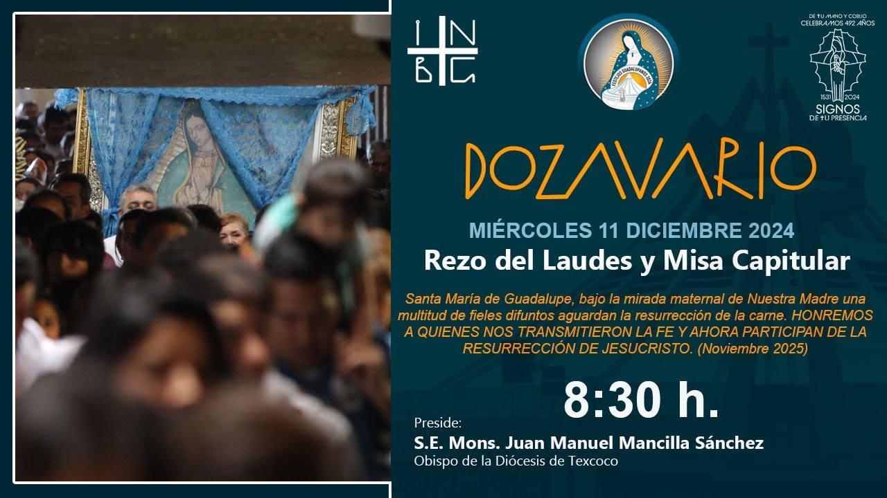 Rezo de Laudes y Misa Coral del Cabildo, 11 de diciembre de 2024, 08:30 h.