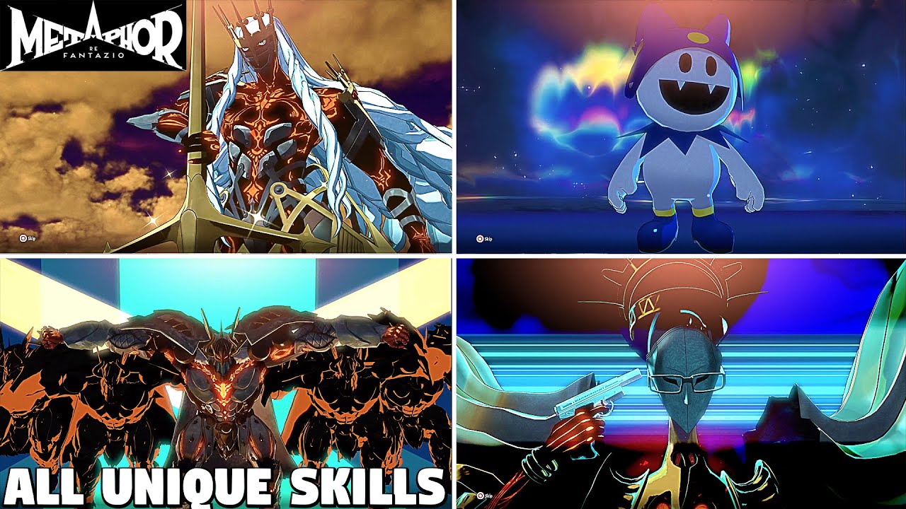 All Archetype Unique Skills - Metaphor ReFantazio