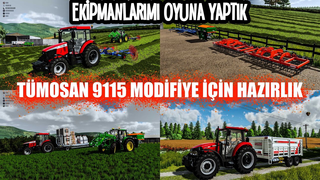 KENDİ EKİPMANLARIM İLE ROLEPLAY YAPIYORUZ|9115 MODİFİYE|JD6M MODİFİYELİ ! |YENİ TÜRK MODLARI|FS22