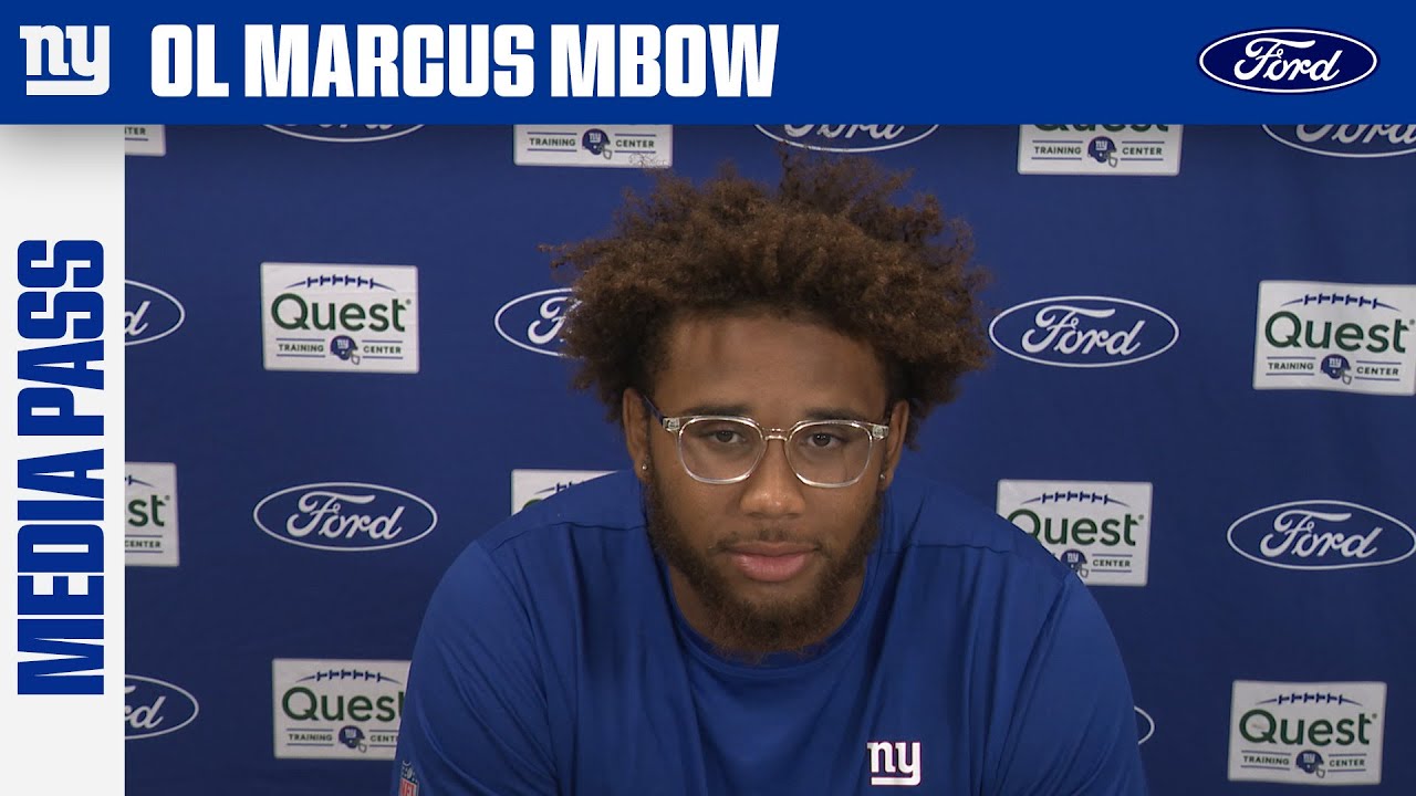 Marcus Mbow on Andrew Thomas: "I'm always picking his brain" | New York Giants