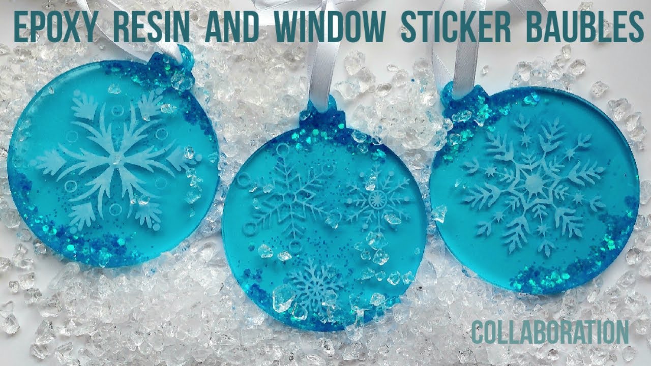 Epoxy resin and window stickers *trying new colours with Magicfly