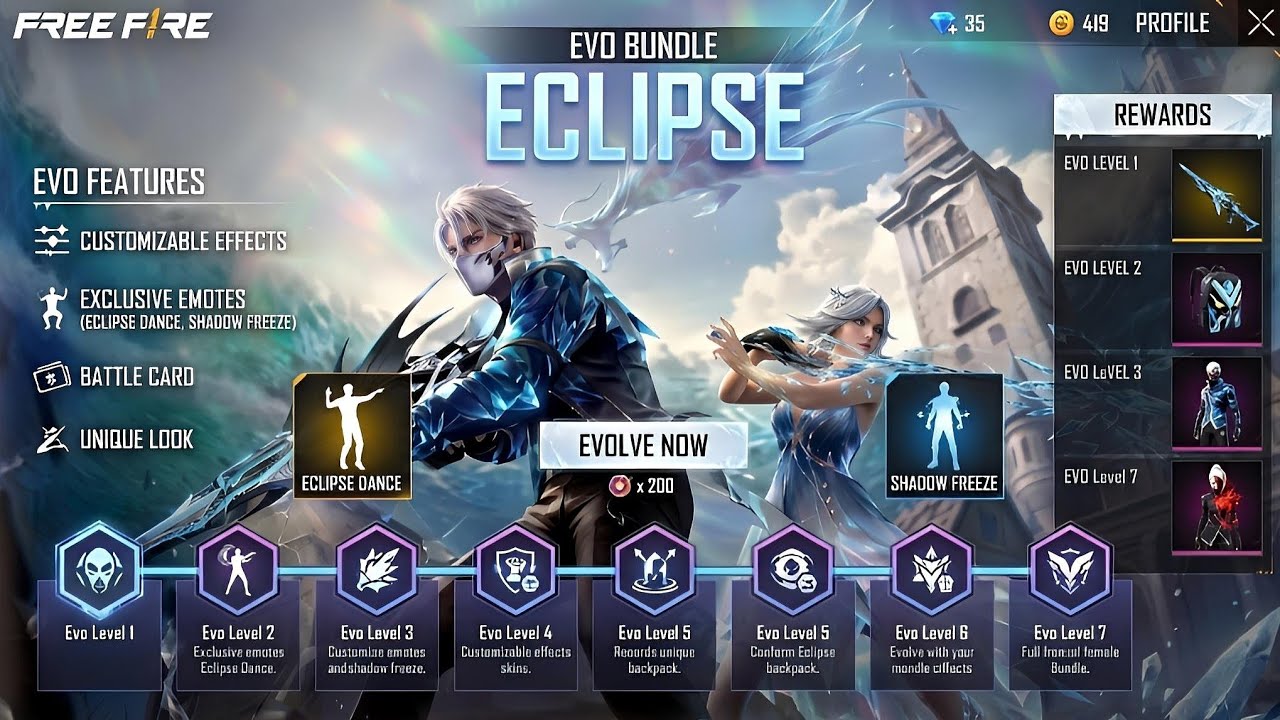 OB53 Update Evo Eclipse Bundle Free Fire l Free Fire New Event l Ff New Event l OB53 New Evo Bundle