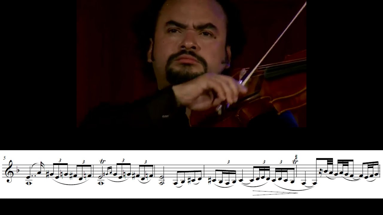 Transcripción de Pajarillo, violin solo
