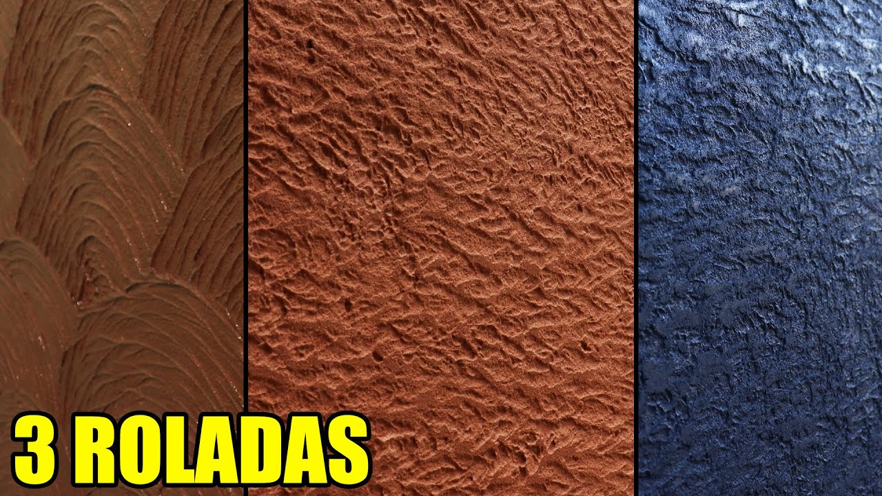 3 Texturas Roladas com Argamassa Pra Decorar e Proteger Suas Paredes
