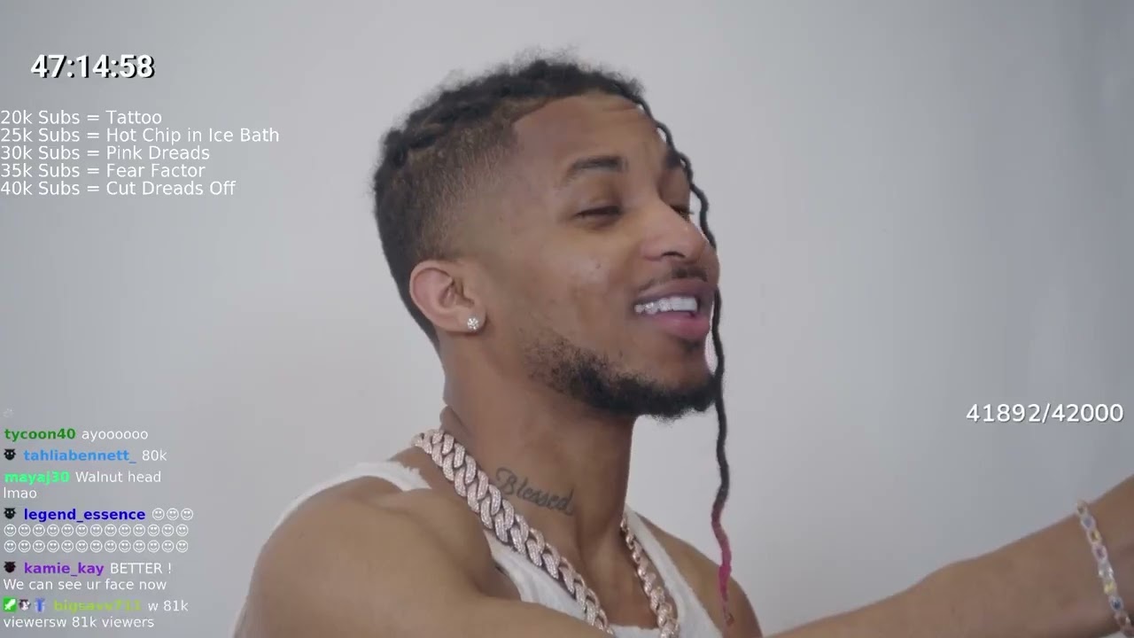 DDG cut his dreads off after hitting 40,000 subscribers on Twitch during &lsquo;HIT-A-THON