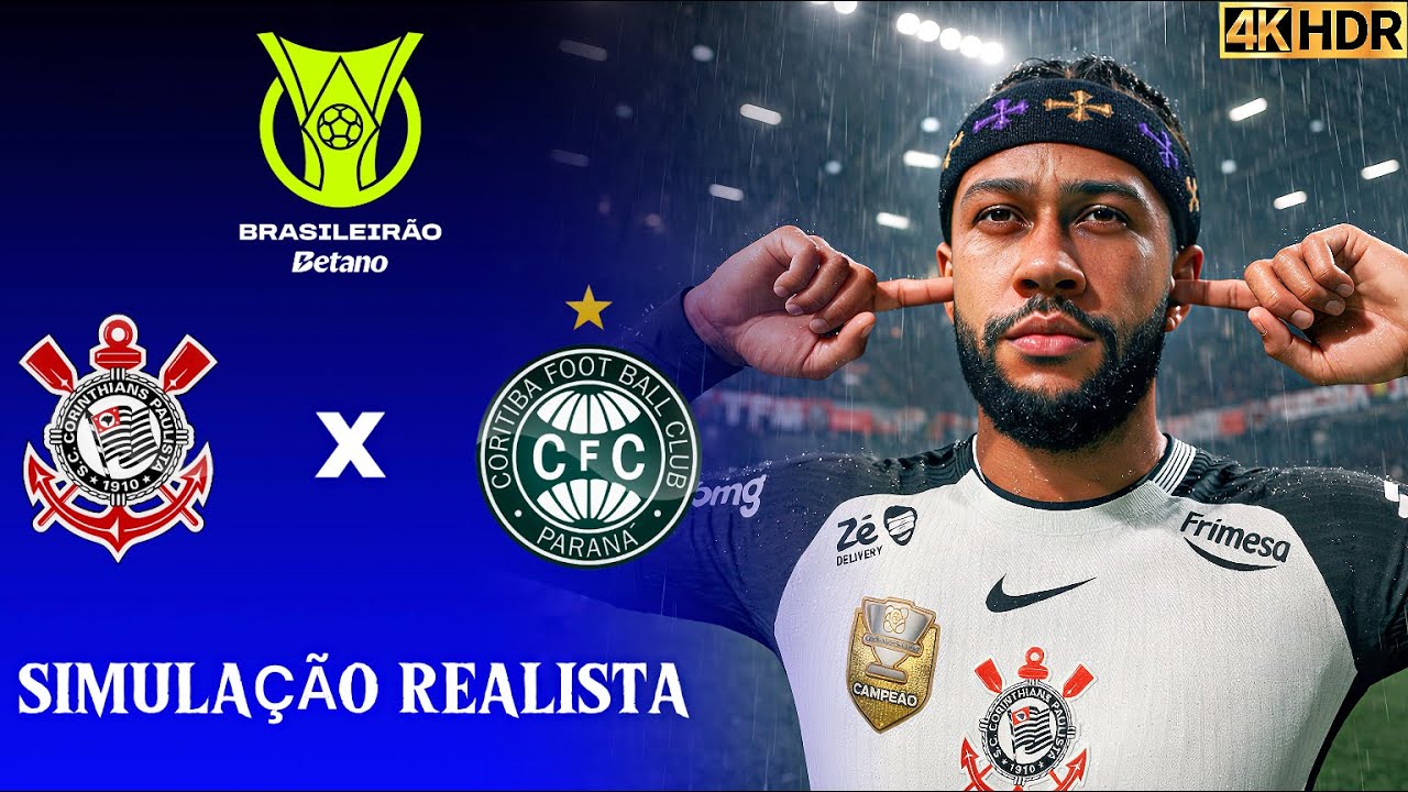 FC 26 - Corinthians vs Coritiba | Brasileirão 2026 | Simulação 4K Ultra HD (60FPS).
