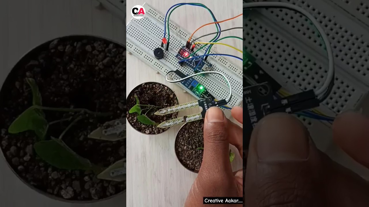 Soil Moisture Detector || Dry Soil Detector #shorts #youtubeshorts  #ytshorts #arduinoproject