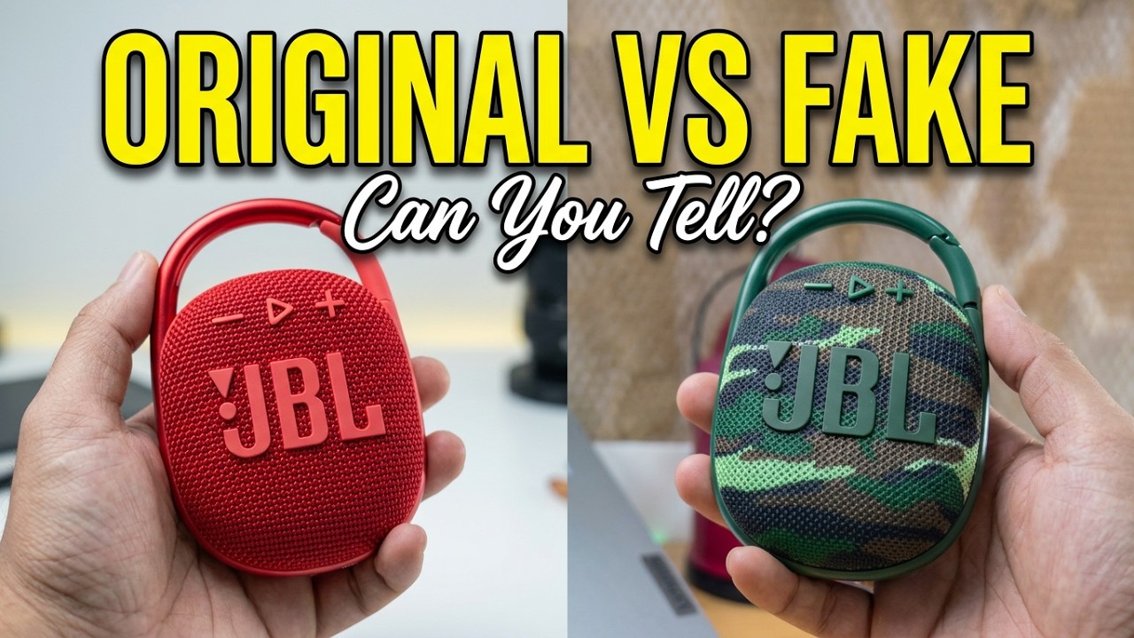 JBL CLIP4 ORIGINAL AND FAKE COMPARISONS