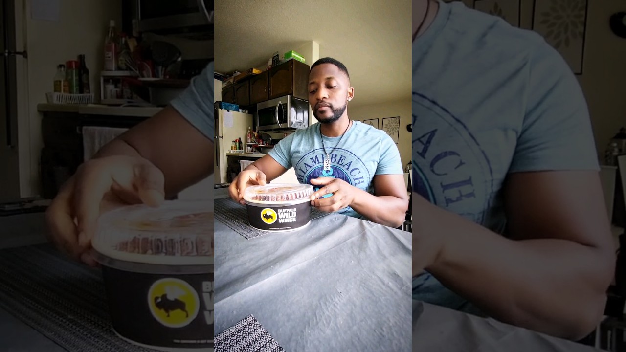 Trying New BWW Blazin Knockout Sauce #shorts