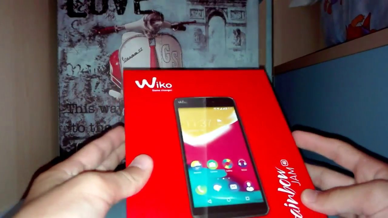 Amboxing Wiko rainbow jam 4 g
