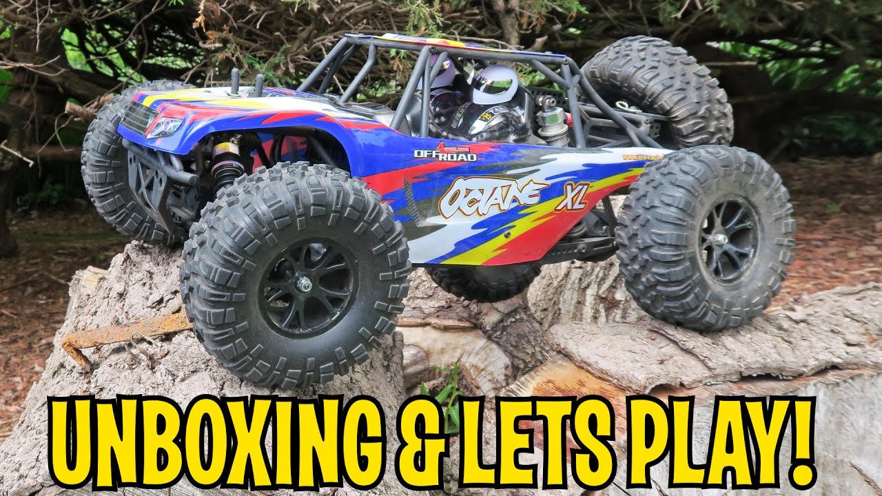 UNBOXING & LETS PLAY - OCTANE XL (VRX RACING) Bashing Offroad Wheelie Stunt Brushed RC Car Buggy!