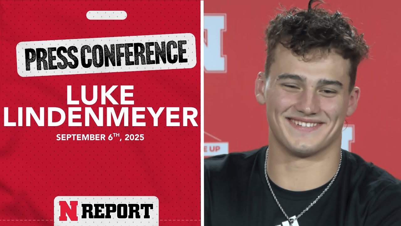 Nebraska TE Luke Lindenmeyer Akron Post-Game Press Conference (9/6/25)