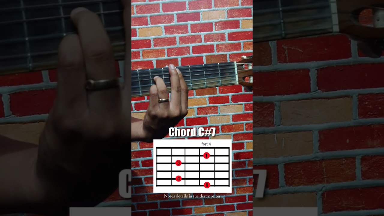chord C# dom 7 | chord C# dominant 7 | chord C#7
