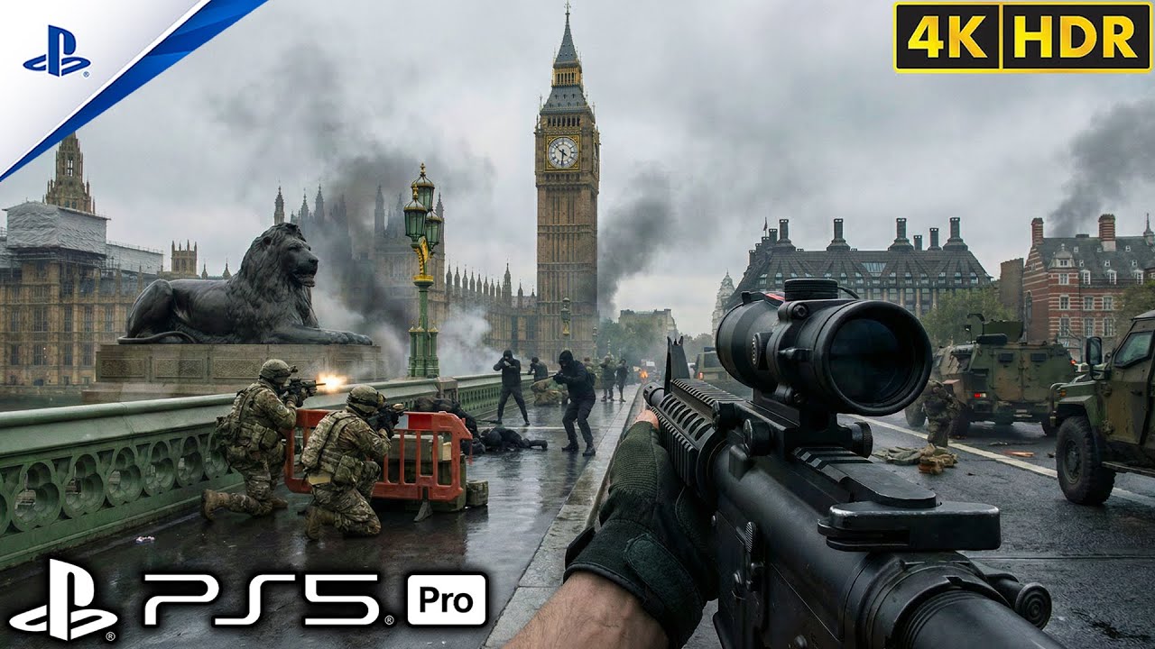 (PS5) Лондон может быть стёрт с карты | Ультрареалистичный геймплей [4K60FPS] Call of Duty
