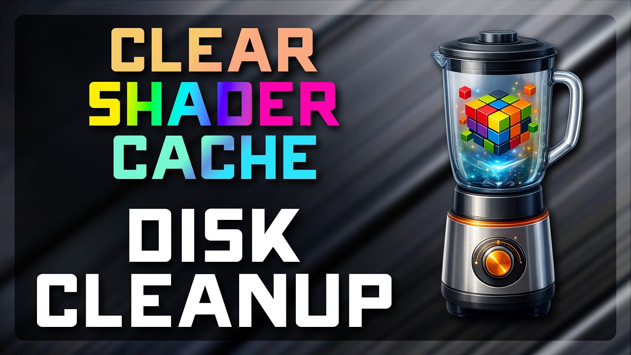 How to Clear Graphics Shader Cache in Windows (Fix Stutters, Lag & Crashes) 🎮🔥Disk Cleanup Tool