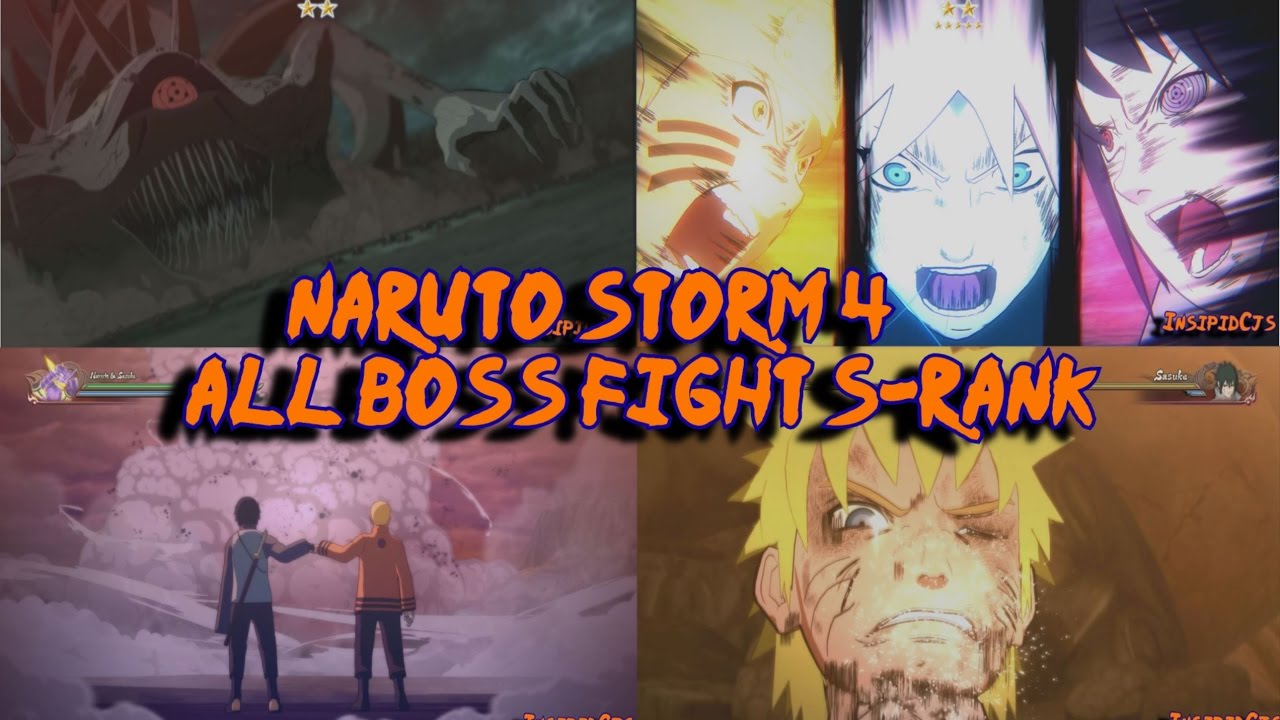 Naruto Storm 4: All Major Boss Battles S-Rank Supercut (Inc Boruto) English