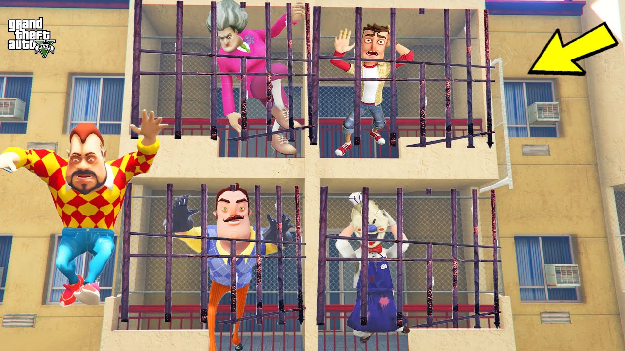 İNSAN HAYVANAT BAHÇESİNE GİTTİK 😱 GTA 5 Hello Neighbor - Ice Scream - Dark Riddle