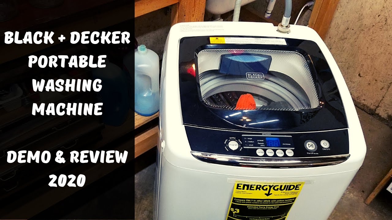 Black + Decker Portable Washing Machine || Demo & Review 2020