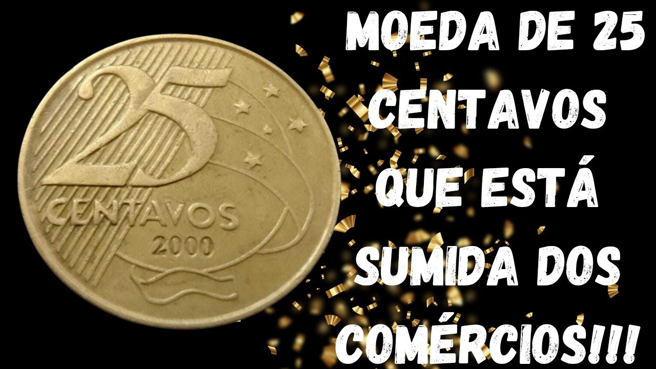 ESTA MOEDA DE 25 CENTAVOS PASSA DESPERCEBIDA POR MUITAS PESSOAS!!!