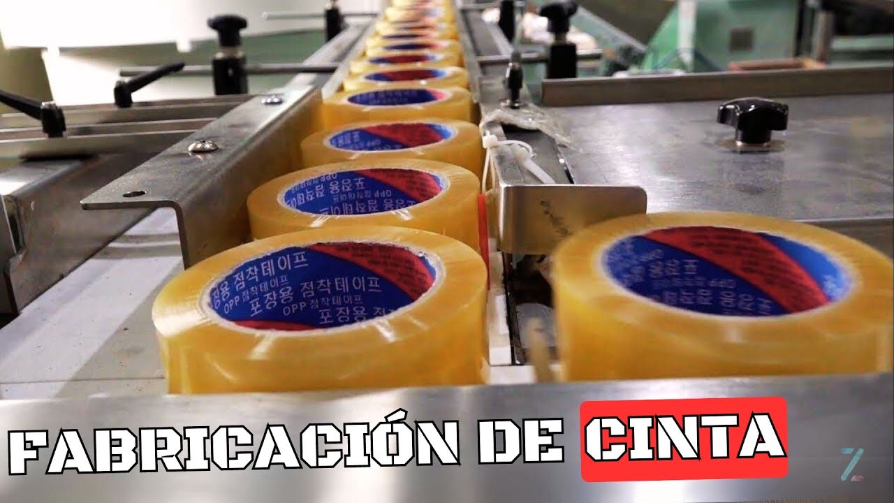 CÓMO se Fabrica la CINTA ADHESIVA🏭 | Proceso automatizado