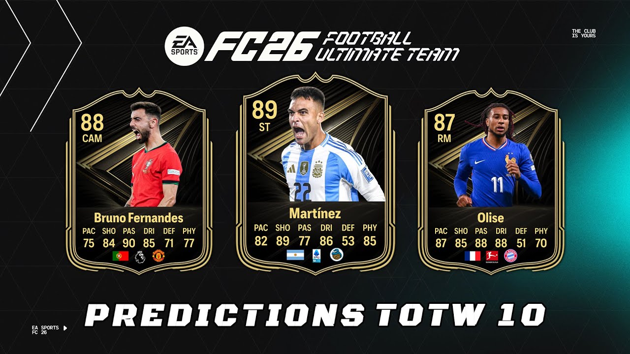EA FC 26: Predictions Team of the Week 10 #TOTW