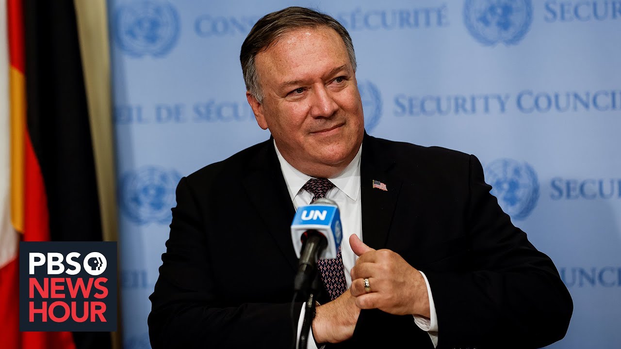 Pompeo demands 'snapback' sanctions on Iran for violating nuclear deal U.S. abandoned