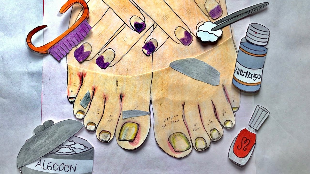 Asmr dibujos de papel arreglando uñitas