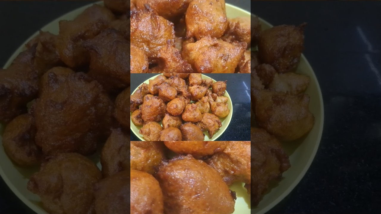 Gulgule recipe for the month of Shravan #gulgule #godbhaji #mithepakode #cookingrecipes #foodie #yt