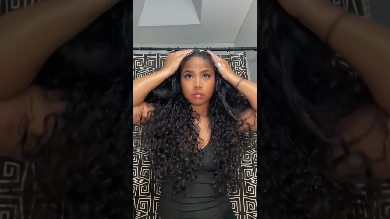 Effortless glam with this half wig🤩🤌🏽I'm obsessed💓#curlymehair #halfwig #hair #wigs #naturalhair