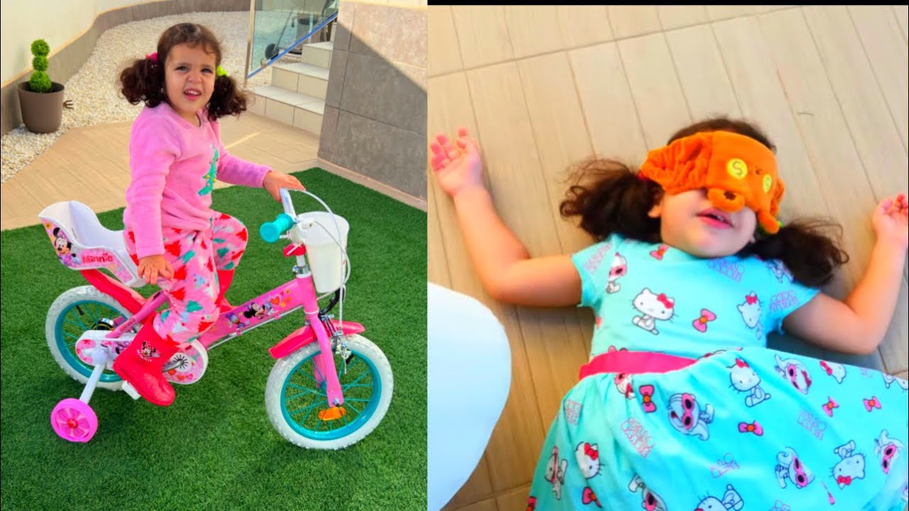 VLOG -  Adèle et papa ils sont pas d’accord￼ + nouveau vélo pour Amira￼