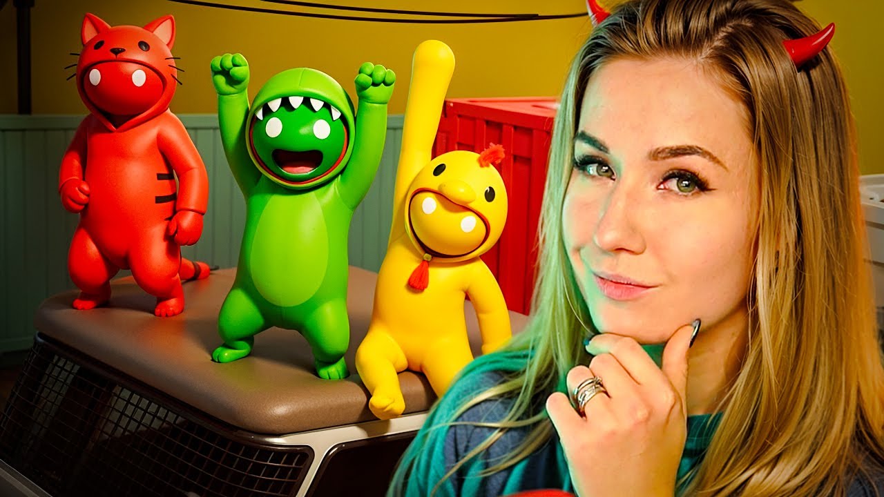УГАР ДО СЛЕЗ! ДАША, ОЛЕГ И АЛЕКС ИГРАЮТ В ГЕНГ БИСТС // Gang Beasts