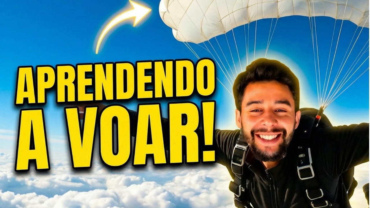 Meu primeiro voo de paraglider - Comecei curso de paraglider ep01 Vlog 018
