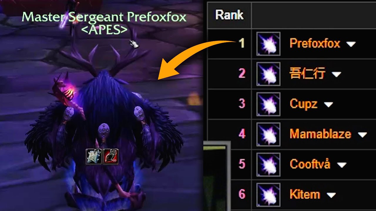 Prefox становится #1 Boomkin и спасает Naxxramas DMF Speedrun