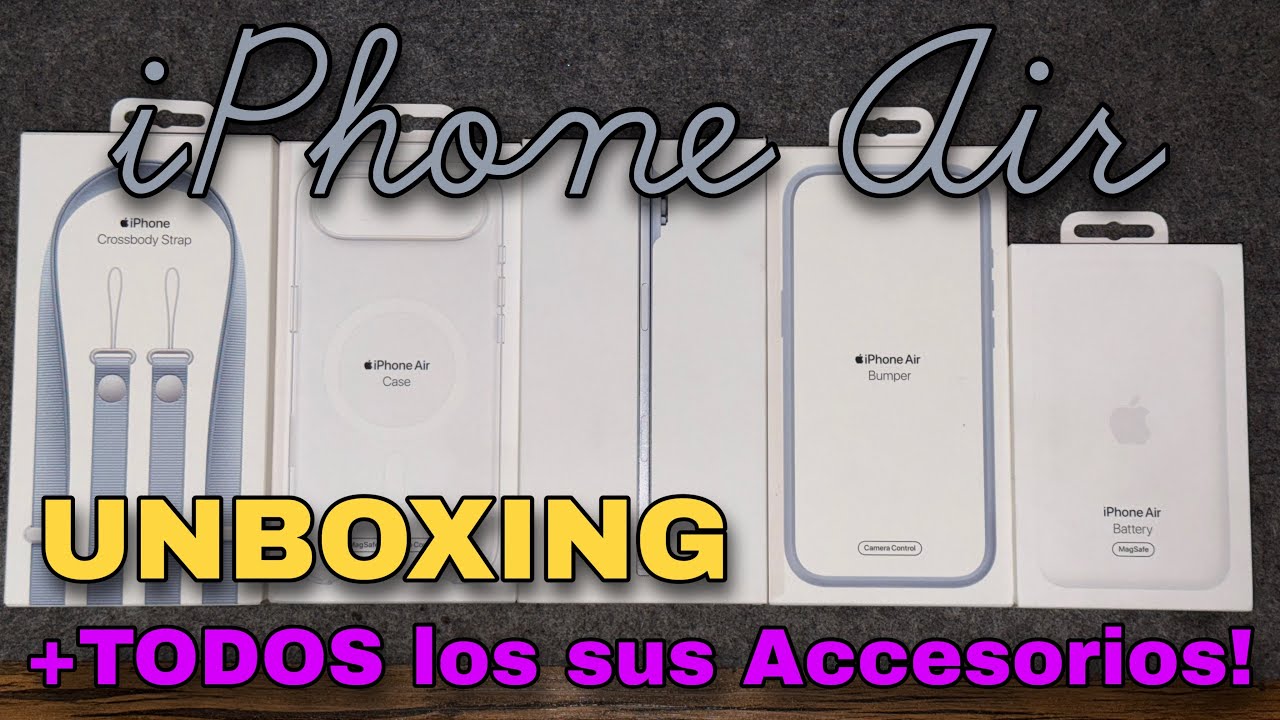 📦 Unboxing iPhone Air + Accesorios: Bateria MagSafe, Bumper y más🔥 