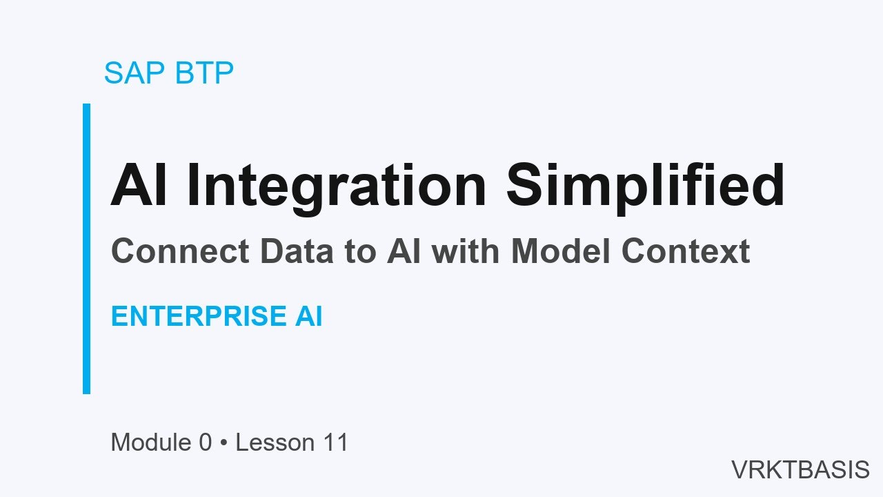 SAP AI Model Context Protocol (MCP): The Universal Standard for Enterprise AI Integration